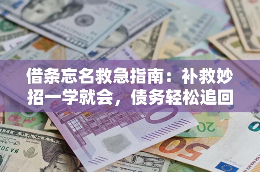 北京借条忘名救急指南：补救妙招一学就会，债务轻松追回！